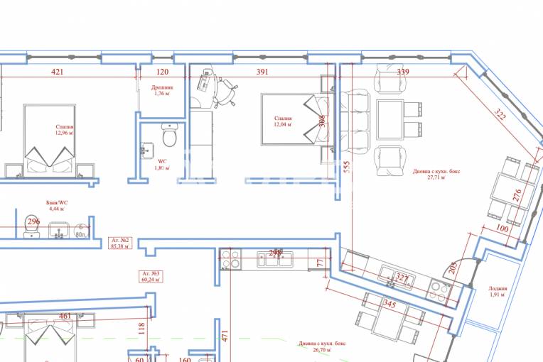 Тристаен апартамент, Варна, Зимно кино Тракия, 679935, Снимка 5