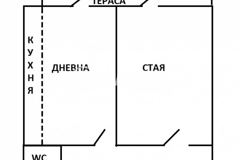 Двустаен апартамент, Варна, Гръцка махала, 683935, Снимка 1