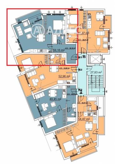 Двустаен апартамент, Равда, 636936, Снимка 1