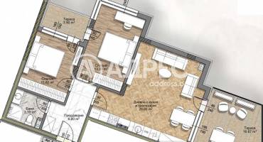 Тристаен апартамент, София, Овча купел, 692936, Снимка 1