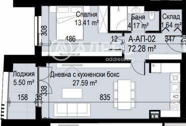 Двустаен апартамент, София, Левски В, 603937, Снимка 1