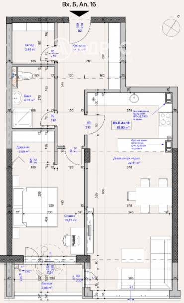 Двустаен апартамент, София, Лагера, 686939, Снимка 1