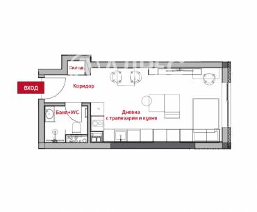 Едностаен апартамент, София, Център, 668942, Снимка 1