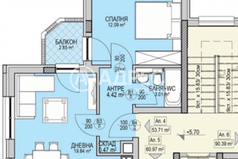 Двустаен апартамент, София, Кръстова вада, 649944, Снимка 3