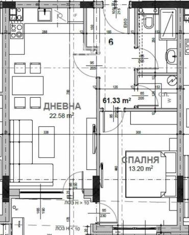 Двустаен апартамент, Стара Загора, Широк център, 614946, Снимка 1