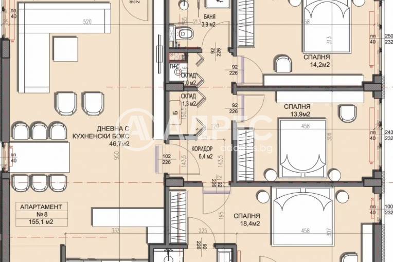 Многостаен апартамент, София, Драгалевци, 639949, Снимка 10
