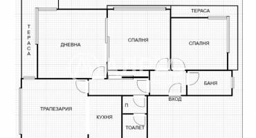 Тристаен апартамент, Варна, Общината, 695950