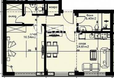 Двустаен апартамент, София, Оборище, 654952, Снимка 1