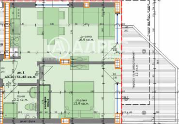 Двустаен апартамент, Варна, Левски, 670952, Снимка 1