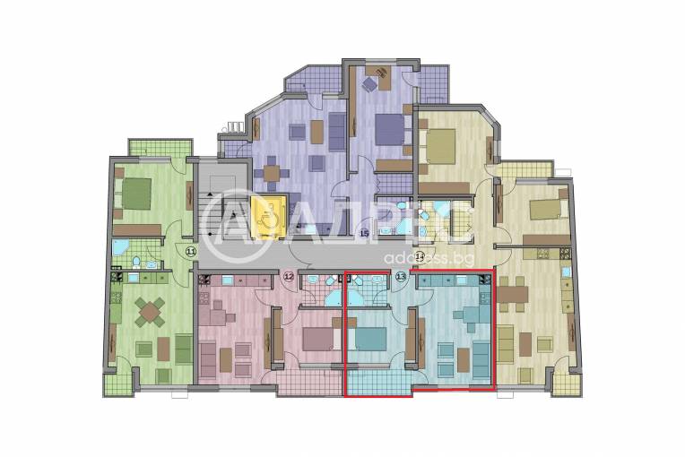 Двустаен апартамент, Варна, Идеален център, 660953, Снимка 2