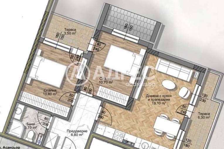 Тристаен апартамент, София, Овча купел, 692953, Снимка 2