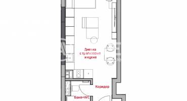 Едностаен апартамент, София, Център, 668956, Снимка 2