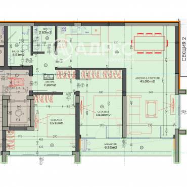 Тристаен апартамент, Пловдив, Тракия, 680956, Снимка 1