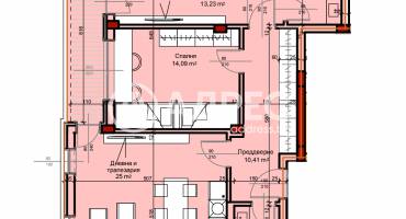 Тристаен апартамент, Пловдив, Остромила, 620957, Снимка 2