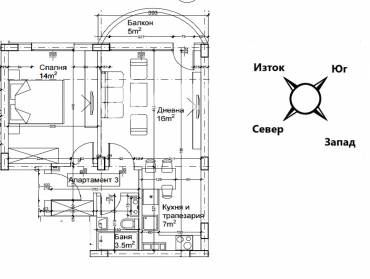 Двустаен апартамент, София, Люлин 2, 652958, Снимка 1