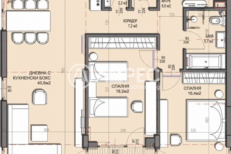 Тристаен апартамент, София, Драгалевци, 639961, Снимка 8