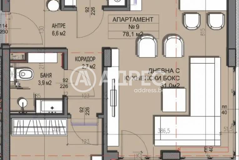 Двустаен апартамент, София, Драгалевци, 639965, Снимка 5