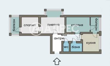 Тристаен апартамент, София, Хиподрума, 673967, Снимка 1