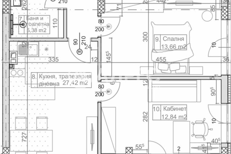 Тристаен апартамент, Варна, к.к. Слънчев ден, 676967, Снимка 2