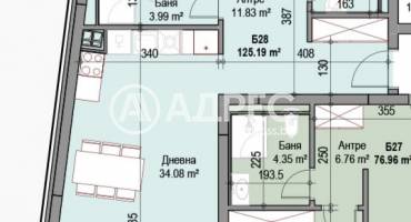 Тристаен апартамент, София, Суха река, 685967, Снимка 1