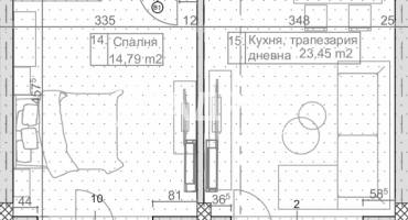 Двустаен апартамент, Варна, к.к. Слънчев ден, 676968, Снимка 2