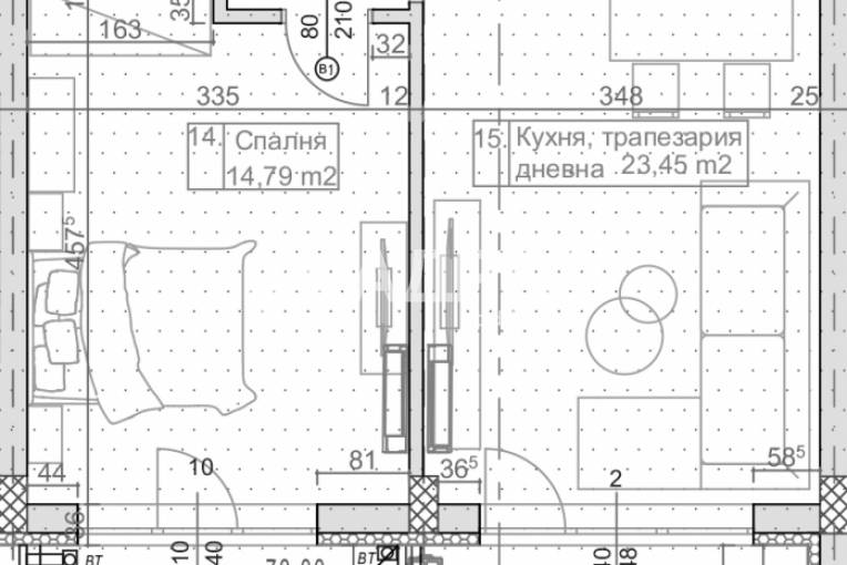 Двустаен апартамент, Варна, к.к. Слънчев ден, 676968, Снимка 2