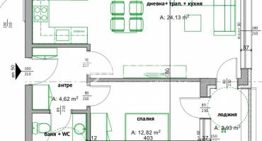 Двустаен апартамент, Бургас, Мадика, 688968, Снимка 2