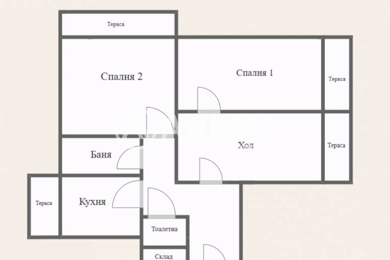 Тристаен апартамент, Пловдив, Кючук Париж, 674969, Снимка 1