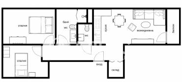 Тристаен апартамент, София, Манастирски ливади - изток, 691969, Снимка 1