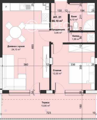 Двустаен апартамент, Варна, Виница, 699969, Снимка 1