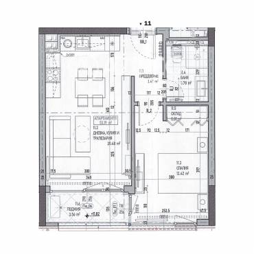 Двустаен апартамент, София, Център, 660970, Снимка 1