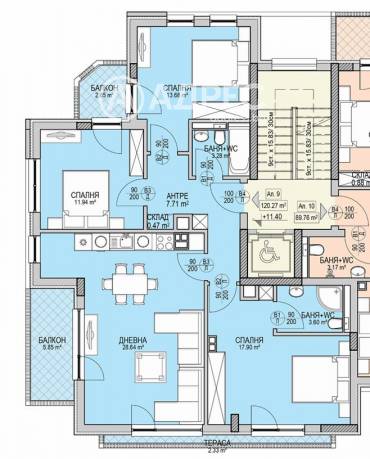 Многостаен апартамент, София, Кръстова вада, 655973, Снимка 1