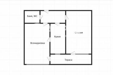 Тристаен апартамент, Бургас, Лазур, 689974, Снимка 1