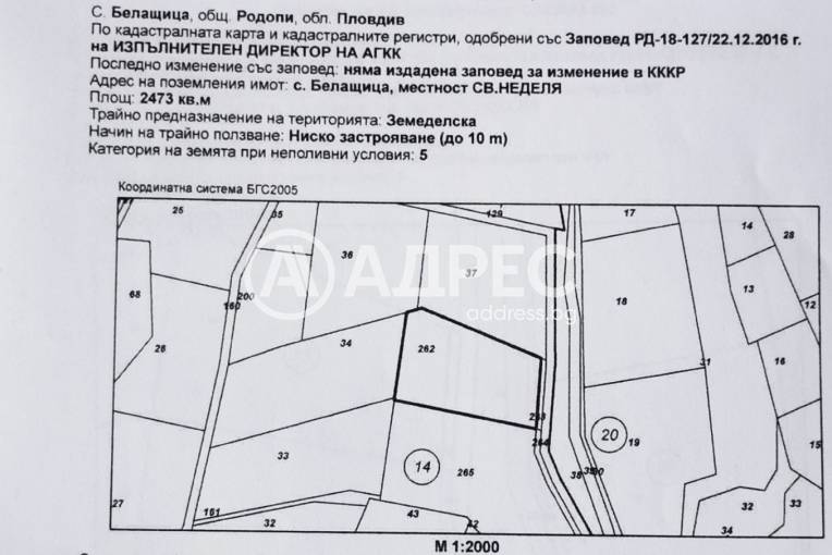 Парцел/Терен, Белащица, 602975, Снимка 1