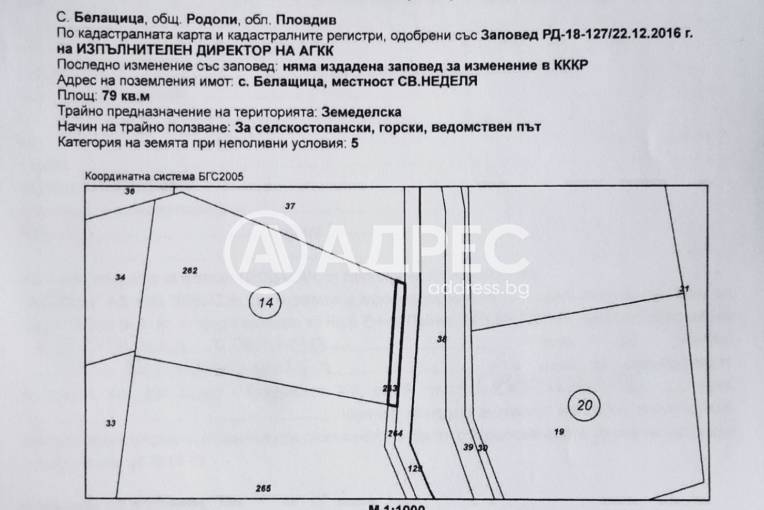 Парцел/Терен, Белащица, 602975, Снимка 2