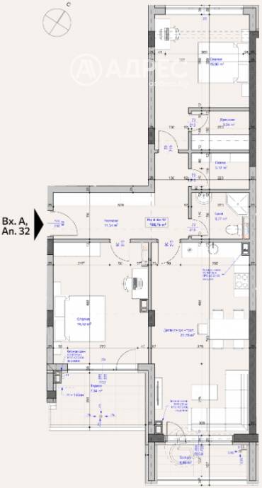 Тристаен апартамент, София, Лагера, 686976, Снимка 1