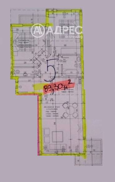 Тристаен апартамент, Варна, Аспарухово, 673980, Снимка 1