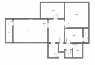 Тристаен апартамент, София, Център, 688982, Снимка 1