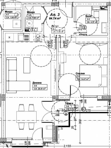 Двустаен апартамент, София, Оборище, 652985, Снимка 1