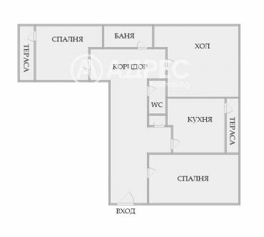 Тристаен апартамент, Ямбол, 667989, Снимка 1