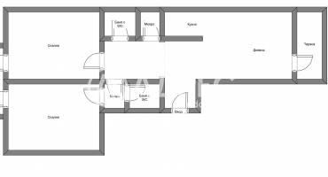 Тристаен апартамент, София, Сердика, 641992, Снимка 4