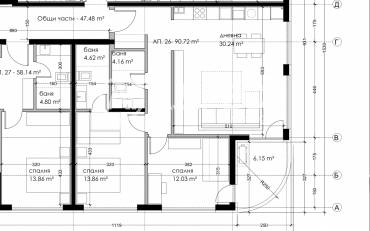 Тристаен апартамент, Варна, Трошево, 678997, Снимка 1