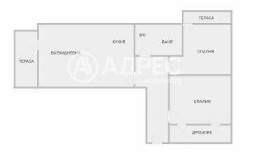 Тристаен апартамент, Варна, м-ст Траката, 633998, Снимка 1