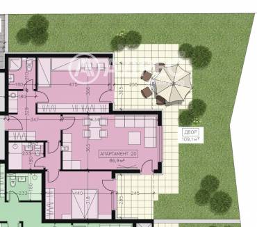 Тристаен апартамент, София, Манастирски ливади - изток, 662998, Снимка 1